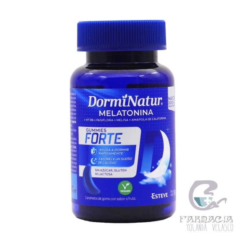 Dorminatur Gummies Forte 60 Caramelos de Goma Sabor Fruta