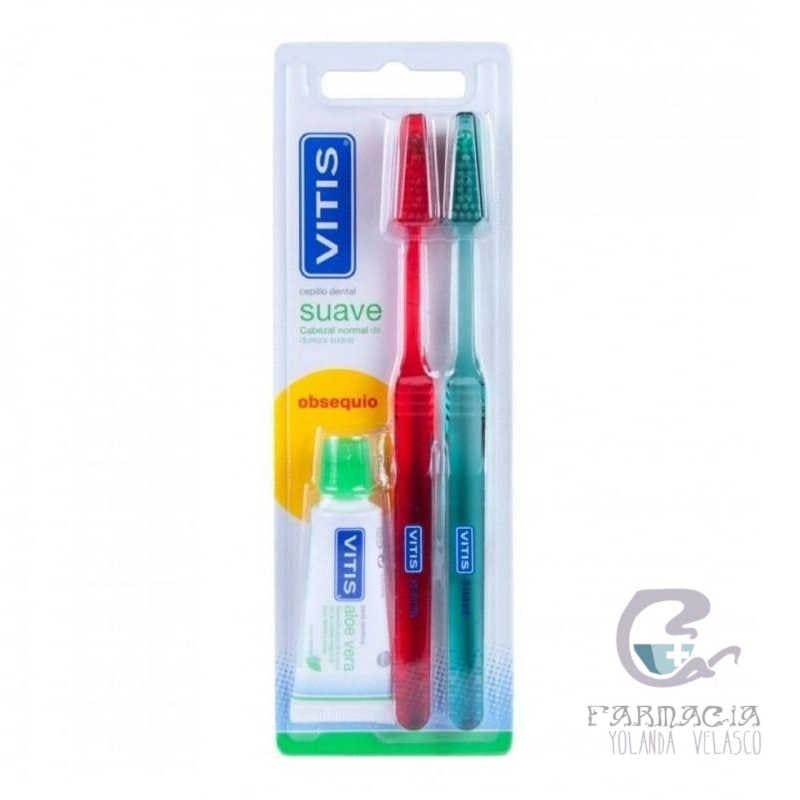 Cepillo Dental Adulto Vitis Suave Duplo