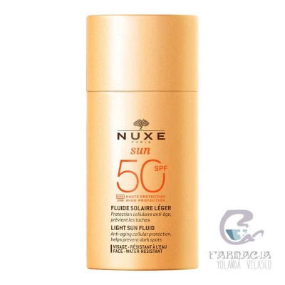 Nuxe Sun Fluído Ligero Rostro SPF50 1 Envase 50 ml