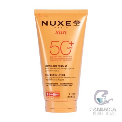 Nuxe Sun Leche Solar Fundente Rostro y Cuerpo SPF50 1 Tubo 150 ml