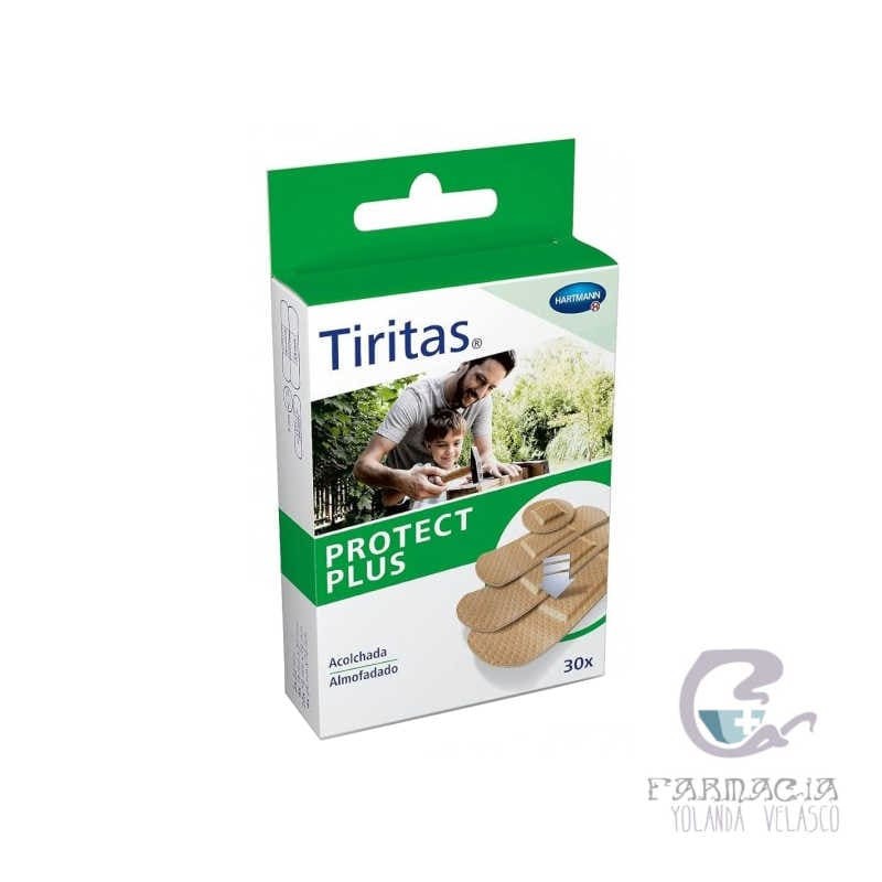 Tiritas Protect Plus Apósito Adhesivo 30 Unidades 4 Tamaños