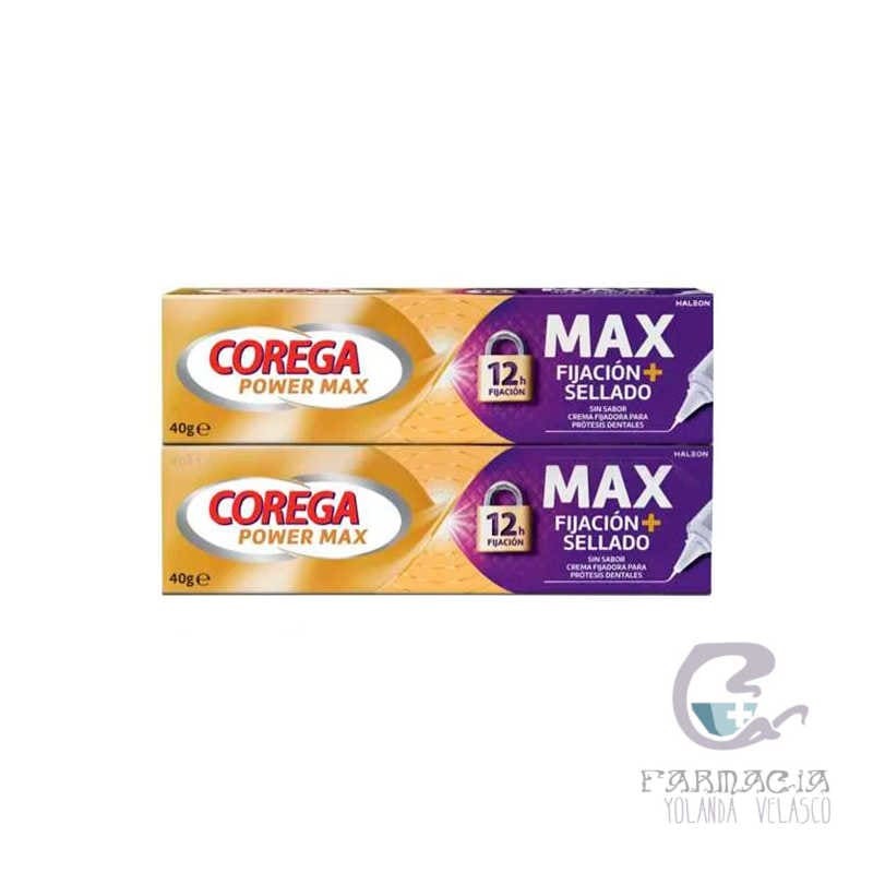 Corega Max Fijación + Sellado Adhesivo Prótesis Detal 2 Envases 40 gr
