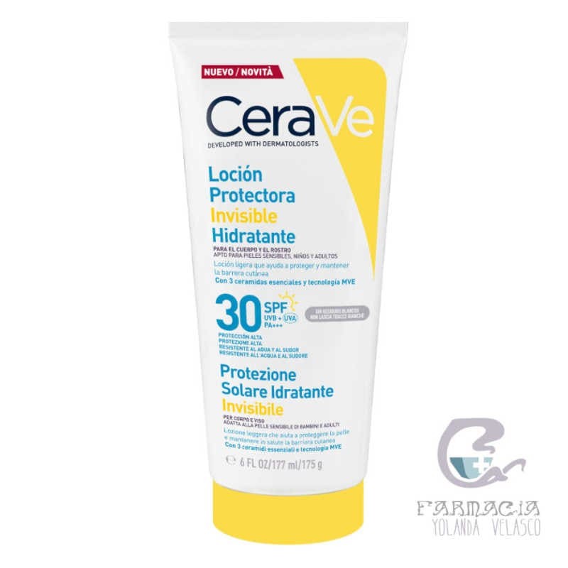 Cerave Loción Protectora Invisible Hidratante SPF30 177 ml