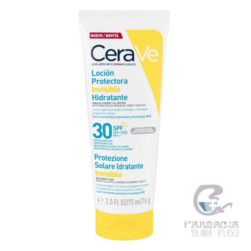 Cerave Loción Protectora Invisible Hidratante SPF30 75 ml