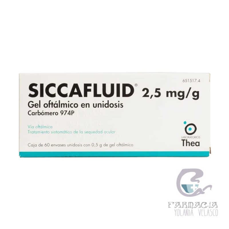 Siccafluid 2,5 Mg/g Gel Oftálmico 60 Monodosis 0,5 gr