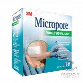 3M Micropore Esparadrapo Hipoalergico Papel 5m x 2,5 cm