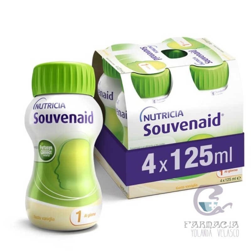 Souvenaid 4 Botellas 125 ml Sabor Vainilla