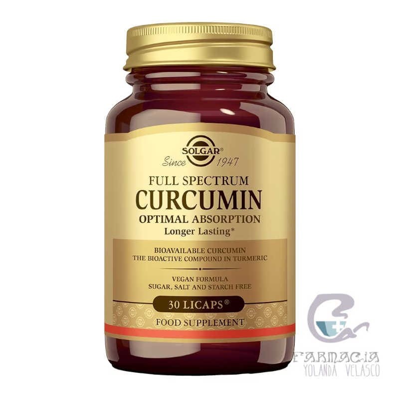 Solgar Full Spectrum Curcuma 30 Cápsulas