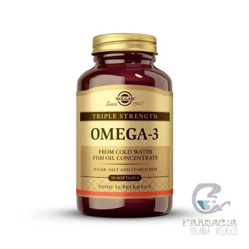 Solgar Omega 3 Triple Concentración 50 Cápsulas Blandas