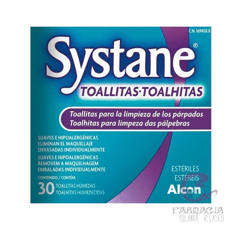 Systane Toallitas Húmedas Estériles Limpieza Palpebral 30 Unidades
