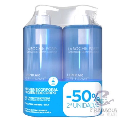 La Roche Posay Duplo Lipikar Gel Lavant 2x1000 ml