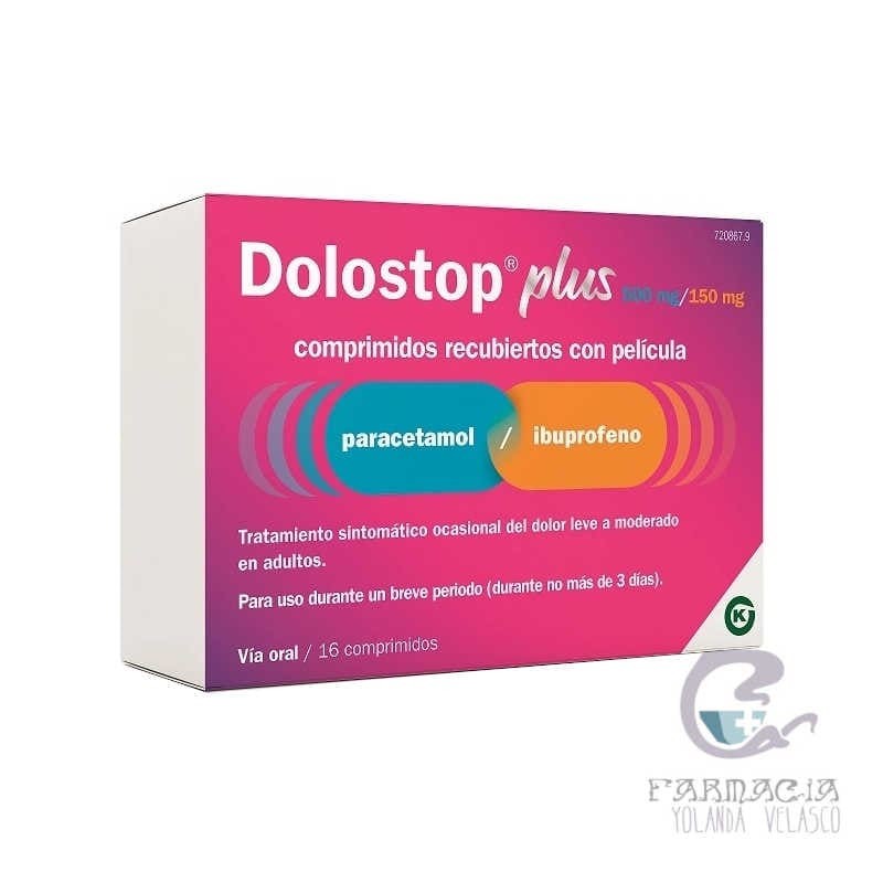 Dolostop Plus 500 mg/150 mg 16 Comprimidos