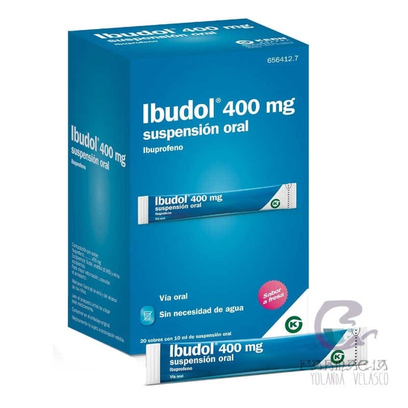Ibudol 400 mg 20 Sobres Suspensión Oral 10 ml
