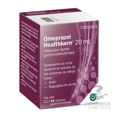 Omeprazol Healthkern 20 mg 14 Cápsulas Gastrorresistentes