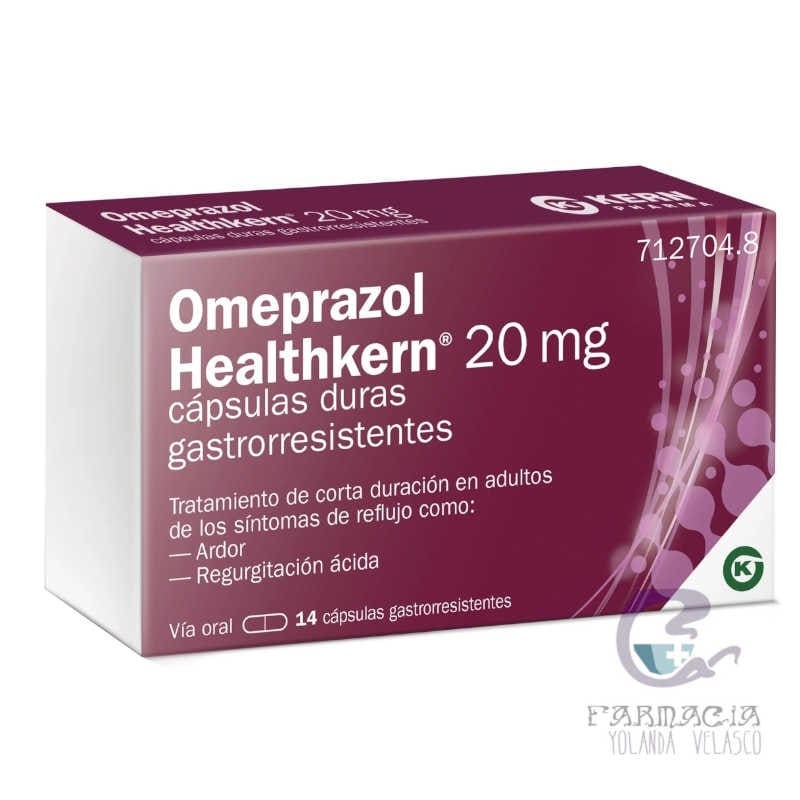 Omeprazol Healthkern 20 mg 14 Cápsulas Gastrorresistentes Blister