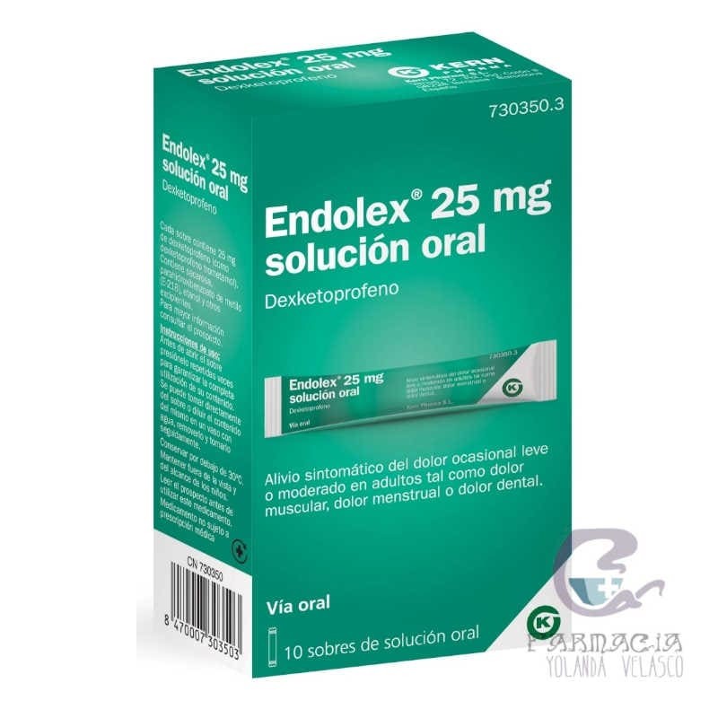 Endolex 25 mg 10 Sobres Solución Oral 10 ml