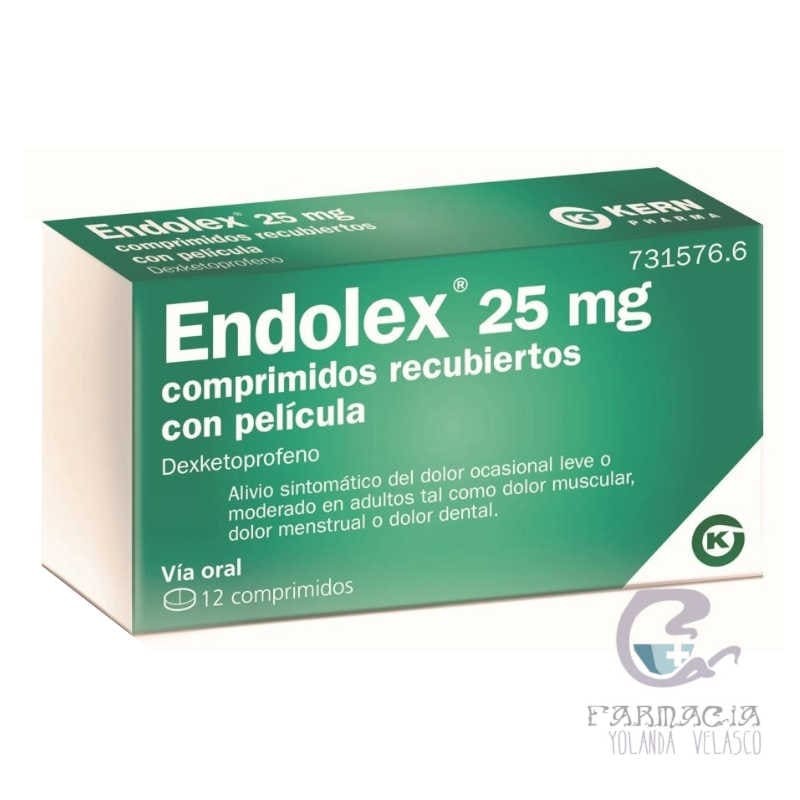 Endolex 25 mg 12 Comprimidos