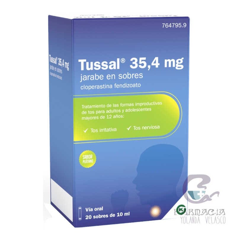 Tussal 35,4 mg/ml 20 Sobres de Jarabe 10 ml