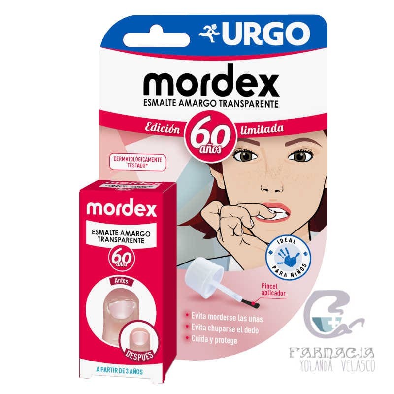 Mordex Esmalte Amargo Transparente 9 ml con Pincel
