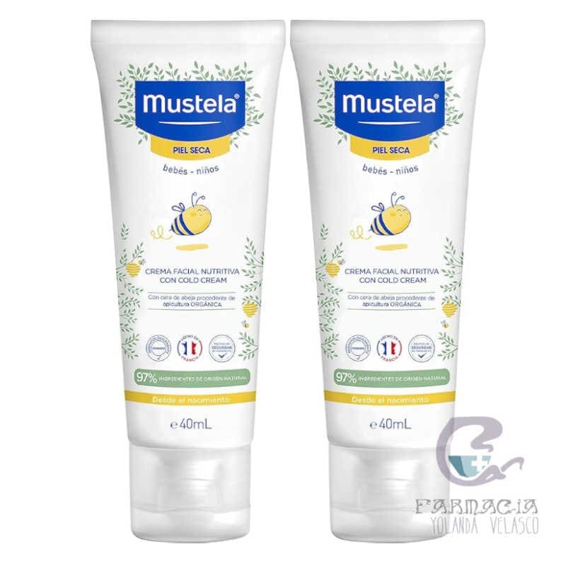 Mustela Crema Facial Nutritiva Al Cold Cream Duplo 2x40 ml