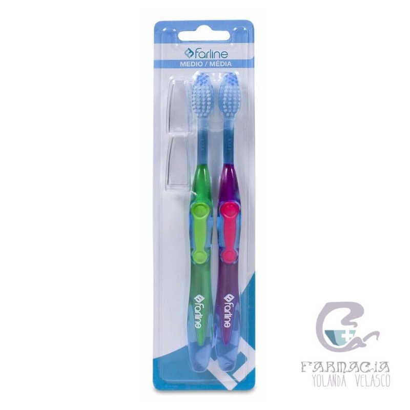 Farline Cepillo Dental Medio Pack 2 Unidades