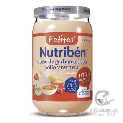 Nutriben Potitos Guiso Garbanzos Pollo Ternera 235 gr