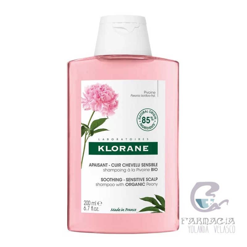 Klorane Champú a la Peonia Bio 200 ml