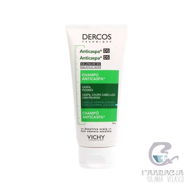 Vichy Dercos Champú Anticaspa Cabello Graso 1 Tubo 95 ml
