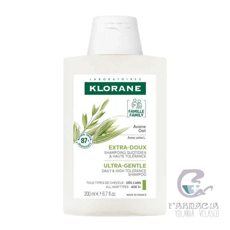 Klorane Champú a la Leche de Avena 200 ml