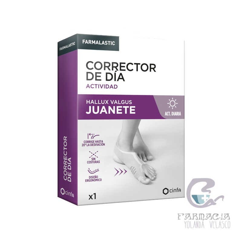 Corrector de Día Juanete Farmalastic Pie Izquierdo Talla Madiana
