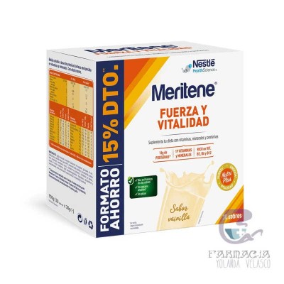 Meritene Duplo Sabor Vainilla 2x15 Sobres