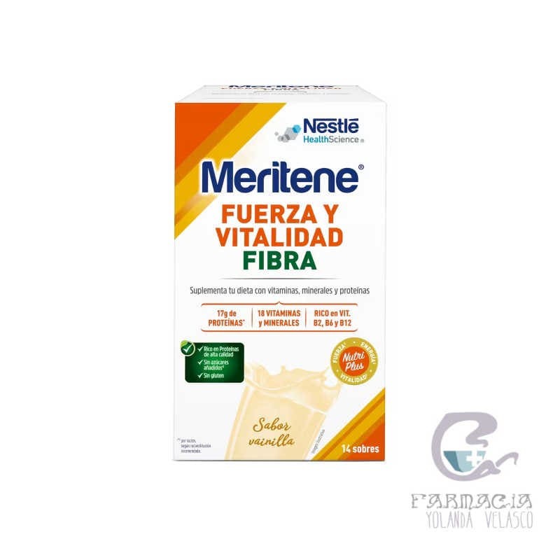 Meritene Fibra 35 gr 14 Sobres Vainilla