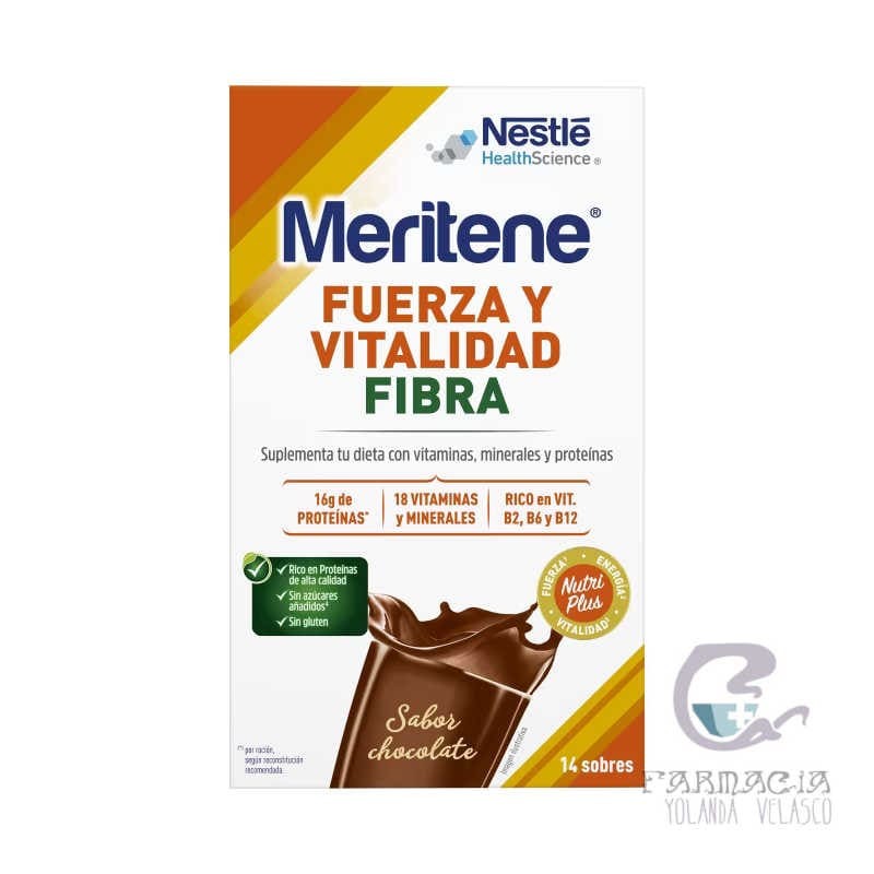 Meritene Fibra 35 g 14 Sobres Chocolate