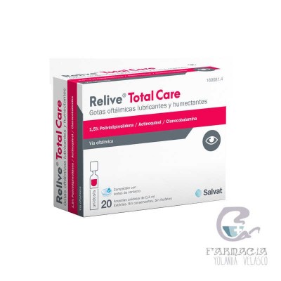 Relive Total Care Gotas Oftálmicas Esteril 0,4 20 Monodosis