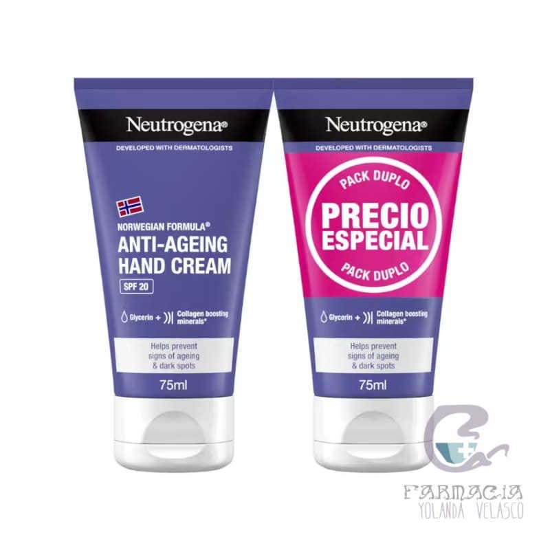 Neutrogena Crema Manos Antiedad 20 SPF Duplo