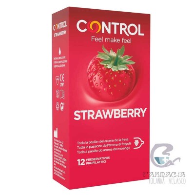 Control Strawberry Preservativos 12 Unidades