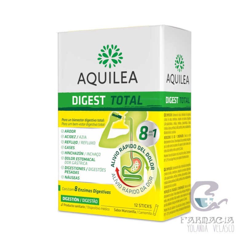 Aquilea Digest Total 12 Sticks 2,5 gr Sabor Manzanilla