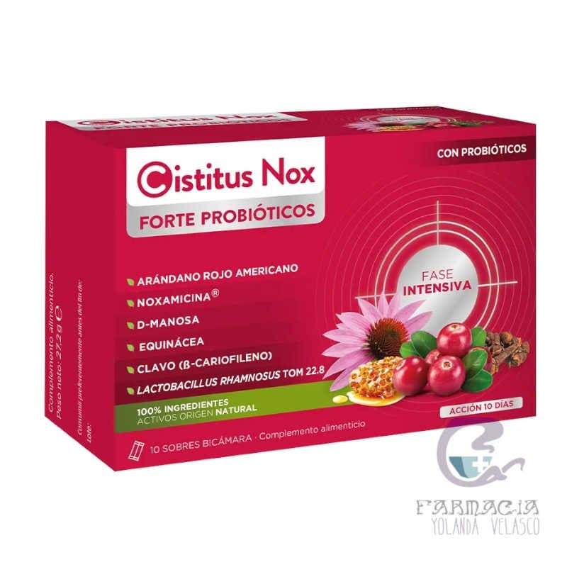 Cistitus Nox Forte Probioticos 10 Sobres Bicamara