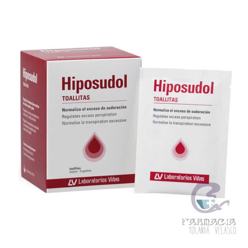 Hiposudol Toallitas 3 ml 20 Toallitas
