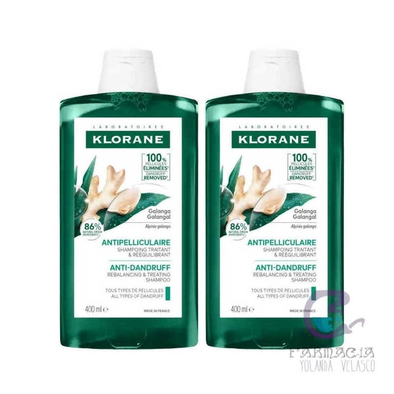 Klorane Pack Duo Champú Galanga 2x400 ml