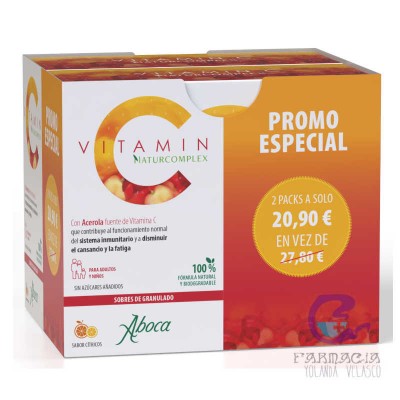 Aboca Kit Vitamin C Natur Duplo 2x20 Sobres