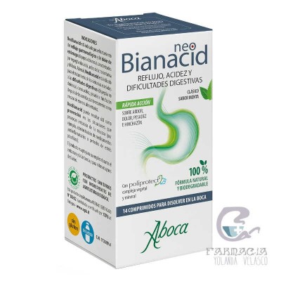 Neobianacid Acidez y Reflujo 14 Comprimidos Masticables