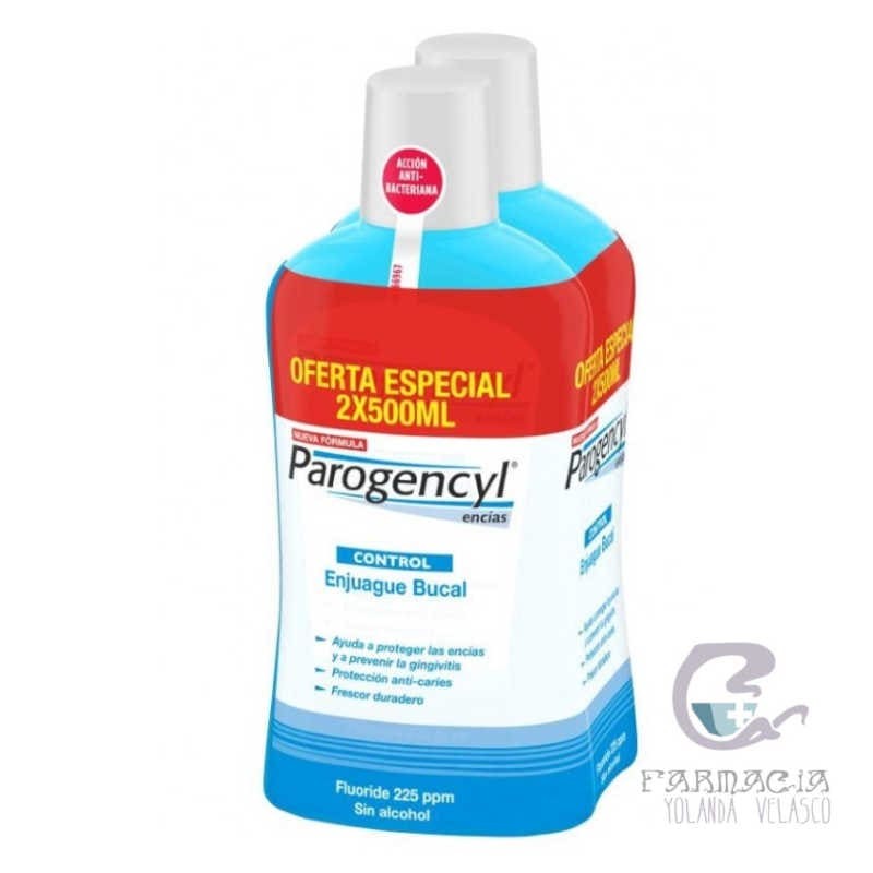 Parogencyl Encías Control Colutorio 500 ml 2 Unidades
