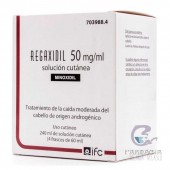 Regaxidil 50 mg/ml Solución Cutánea 4 Frascos 60 ml