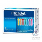 Microlet Lancetas de Colores 25 Unidades