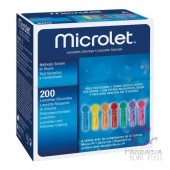 Microlet Lancetas de Colores 200 Unidades