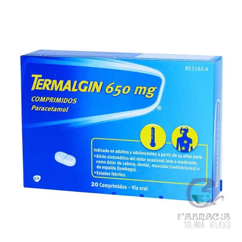 Termalgin 650 mg 20 Comprimidos