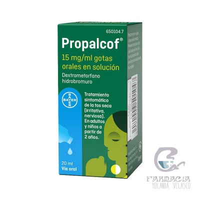 Propalcof 15 mg/ml Gotas Orales En Solución 1 Frasco 20 ml