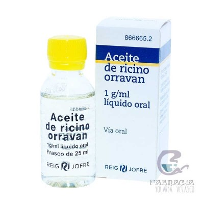 Aceite Ricino Orravan 1g/ml Líquido Oral 1 Frasco 25 ml
