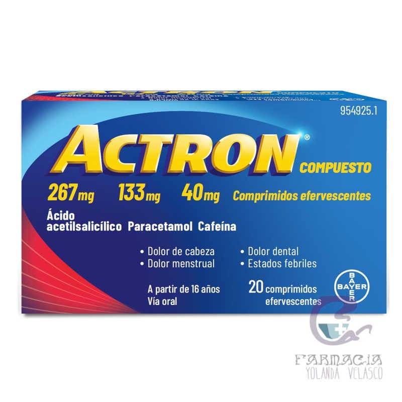 Actron Compuesto 20 Comprimidos Efervescentes
